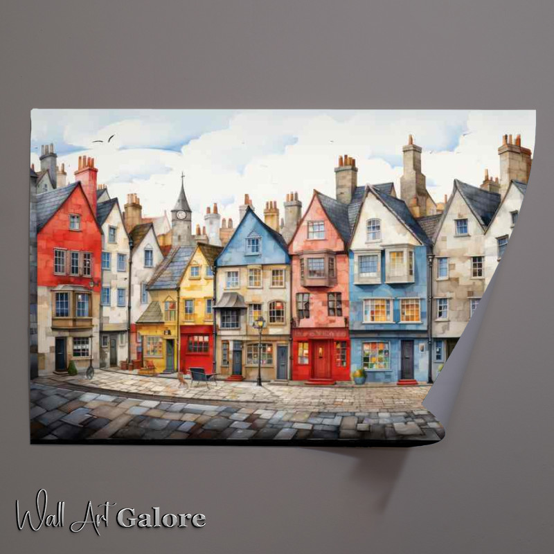 Buy Unframed Poster : (Artistic Village Scenes Quirky Adventures Awaits)