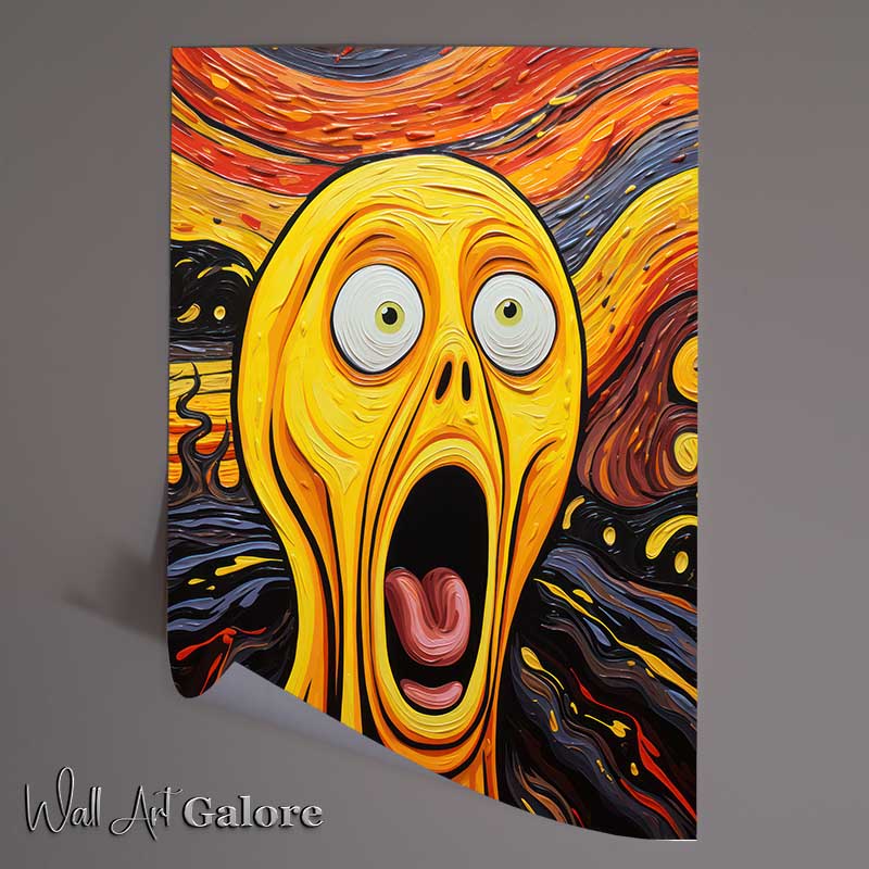 Buy Unframed Poster : (scream style Surreal Emotion Eruption)