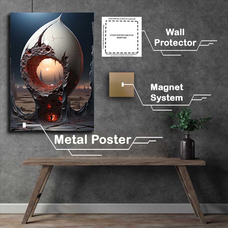 Buy Metal Poster : (Angular Awe Celebrating Geometric Abstracts)