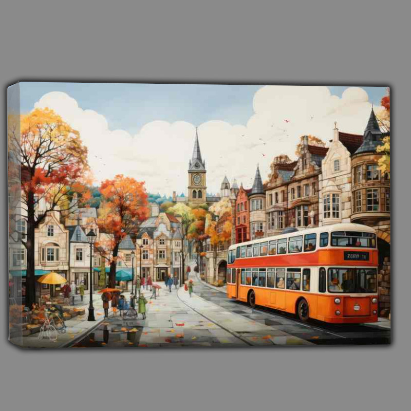 Buy Canvas : (Chroma Village A Colourful Whimsical World)