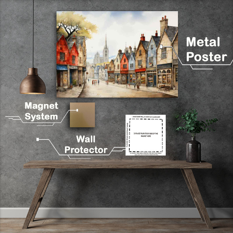 Buy Metal Poster : (Chroma Village A World of Whimsy)
