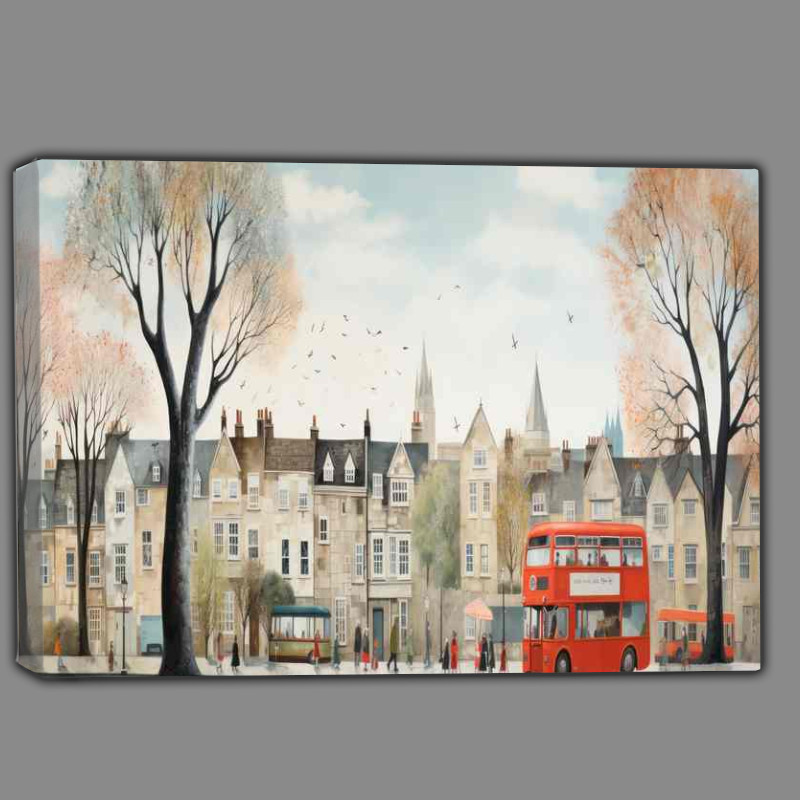 Buy Canvas : (Chroma town A Colourful Whimsical World)