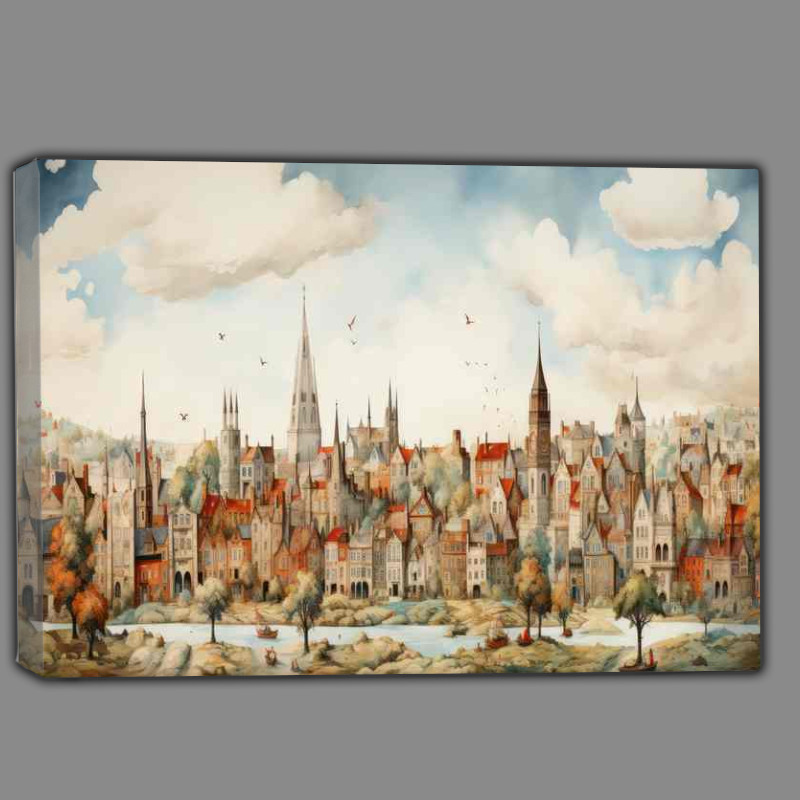 Buy Canvas : (Enchanted Village Colourful Tales Revealed)