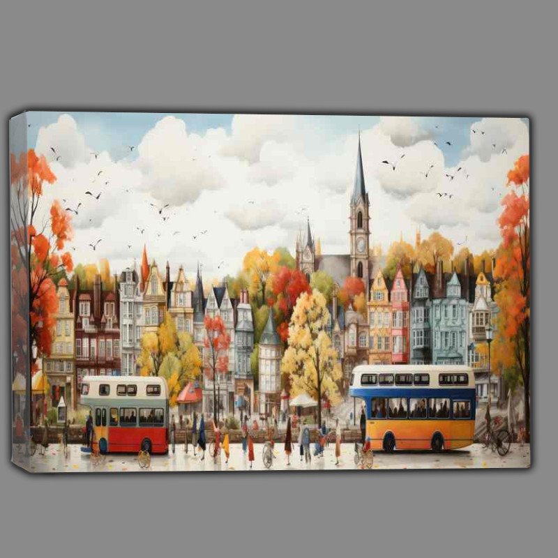 Buy Canvas : (Enchanted Village Quirky Fantasy Unveiled)