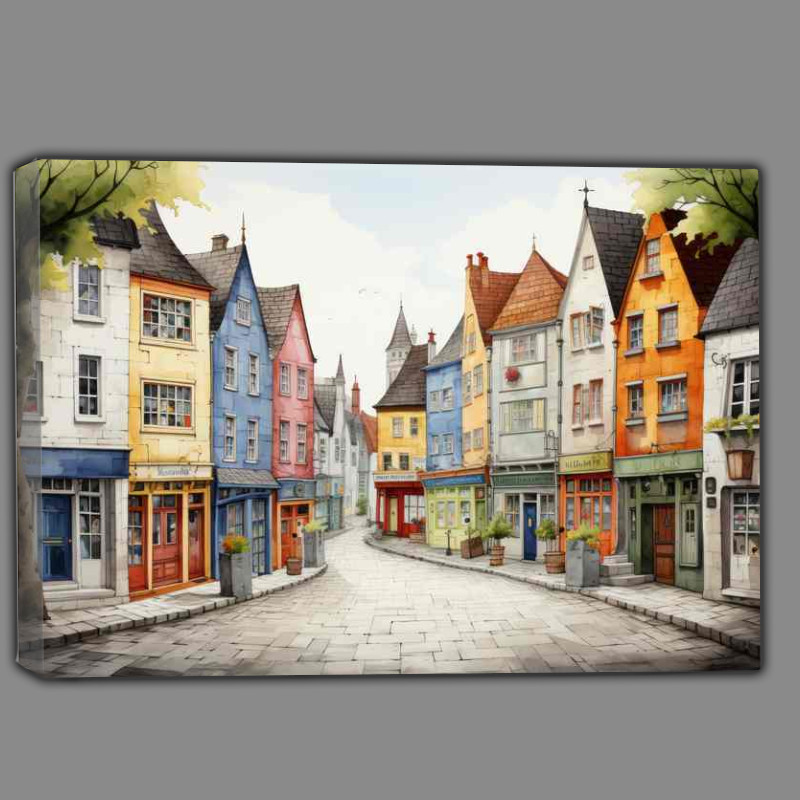 Buy Canvas : (Enchanted Village Whimsical Fantasy Unveiled)