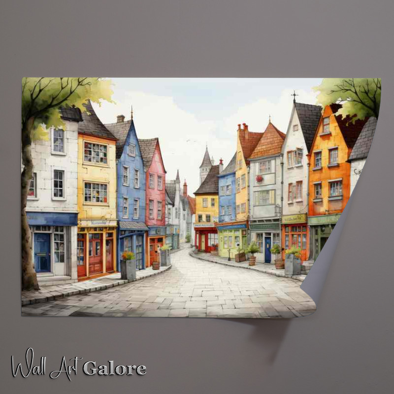 Buy Unframed Poster : (Enchanted Village Whimsical Fantasy Unveiled)