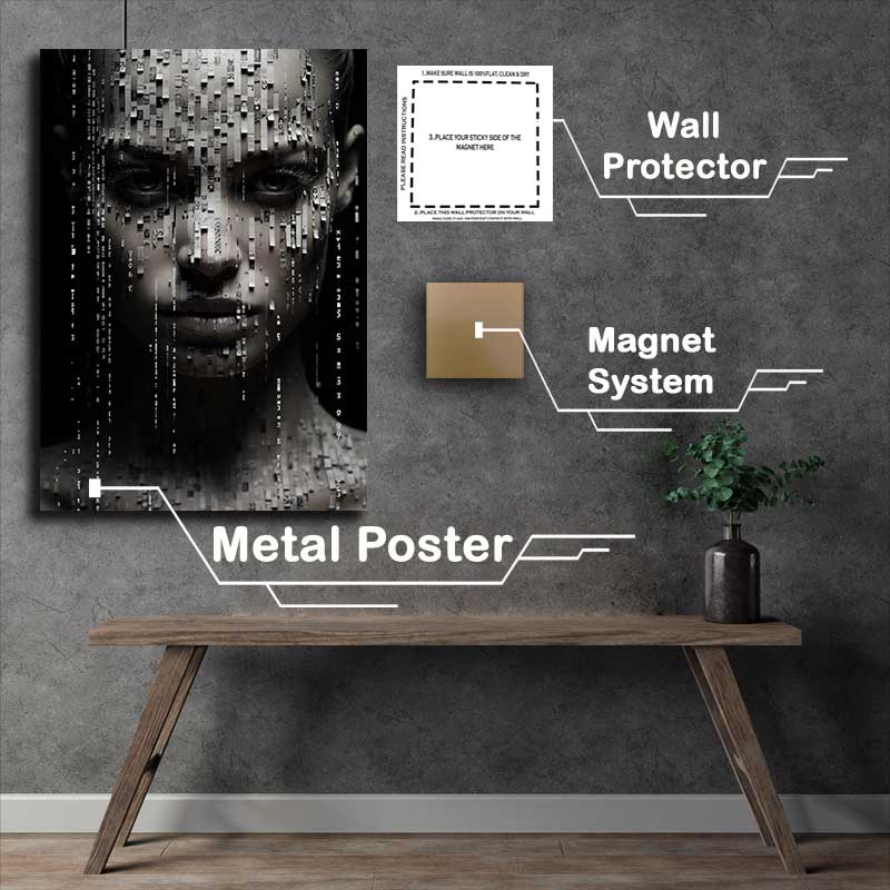 Buy Metal Poster : (Beyond the Canvas Venturing into Vibrant Voids)