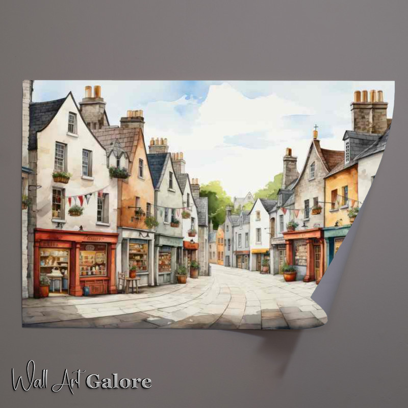 Buy Unframed Poster : (Fantasyland Village Quaint World of Whimsy)