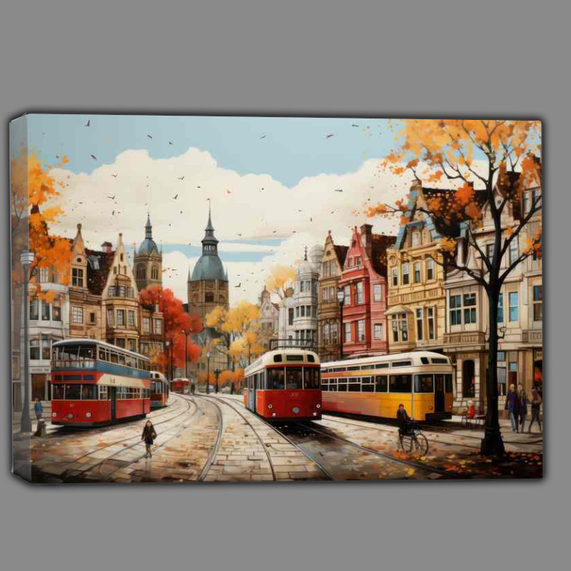 Buy Canvas : (Fantasyland town Whimsical Colours Shine)