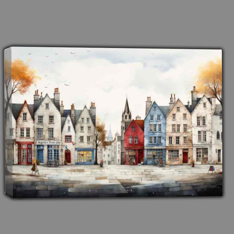 Buy Canvas : (Marketplace Marvels Village Charm)