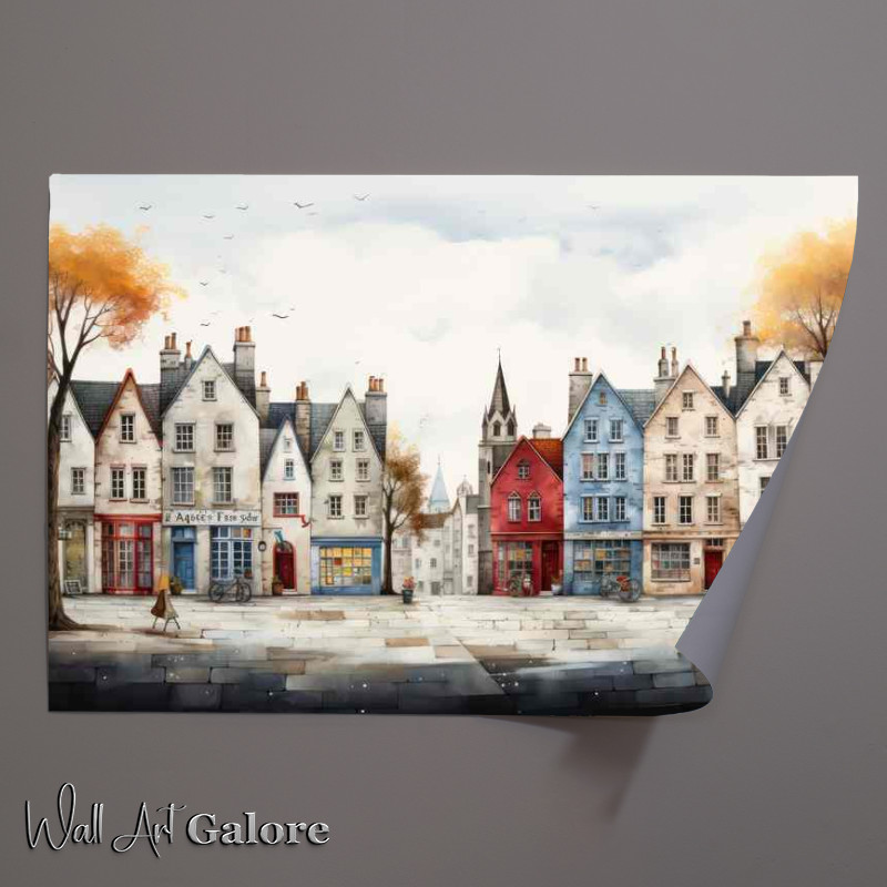 Buy Unframed Poster : (Marketplace Marvels Village Charm)