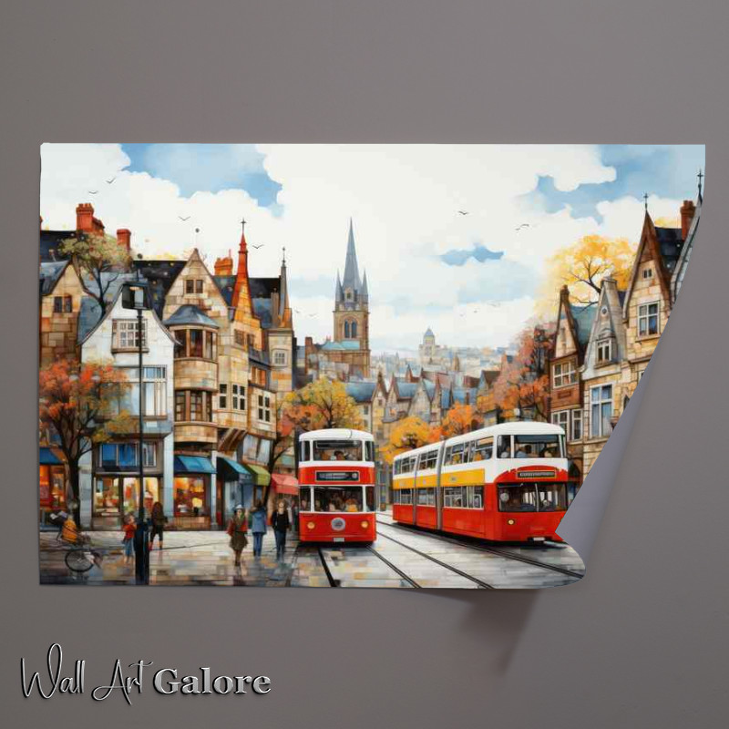 Buy Unframed Poster : (Marketplace Moments Colourful Village Delights)