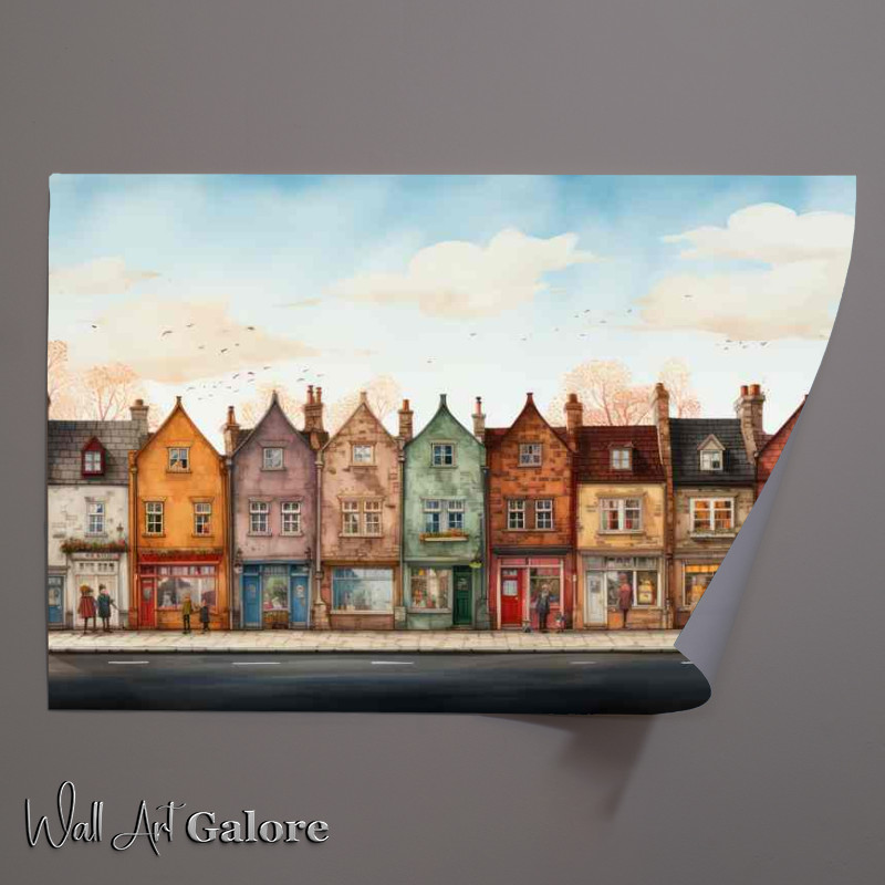 Buy Unframed Poster : (Marketplace Moments Whimsical Village Life)