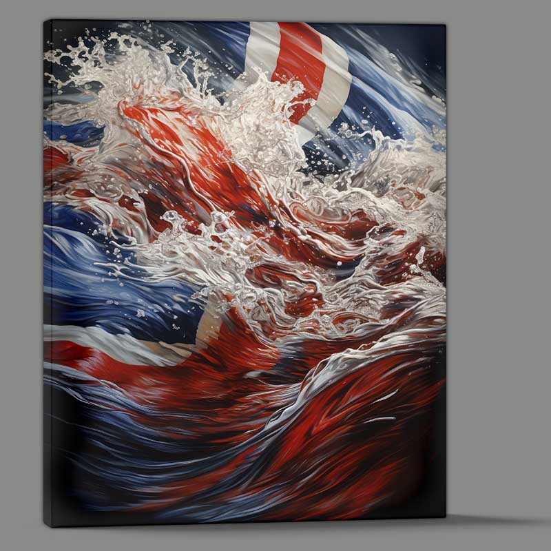 Buy Canvas : (British flag art from beyond)