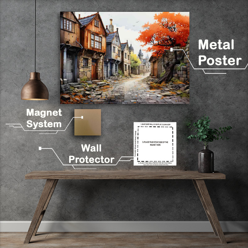 Buy Metal Poster : (Rainbow Village Tales Quaint Whimsy Revealed)