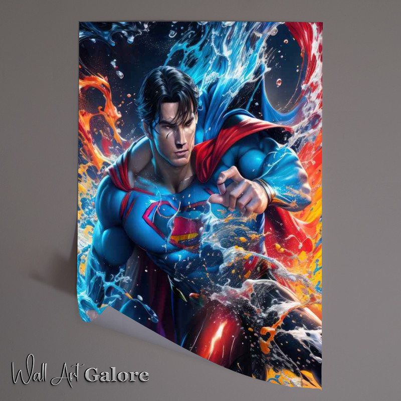 Buy Unframed Poster : (Urban Legends Nightmares Come True super man splash art)