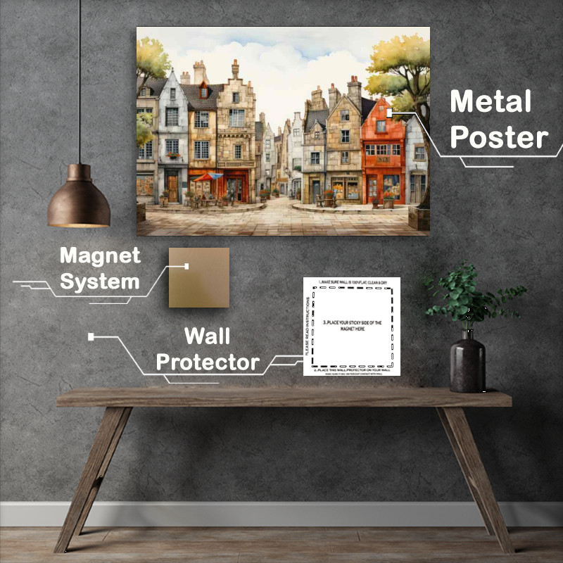 Buy Metal Poster : (Village Charm Artful Whimsy Everywhere)