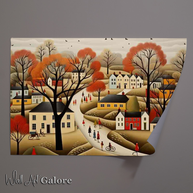 Buy Unframed Poster : (Village Charm Artistic Whimsy Everywhere)
