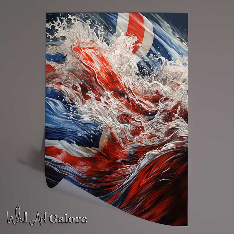 Buy Unframed Poster : (British flag art from beyond)