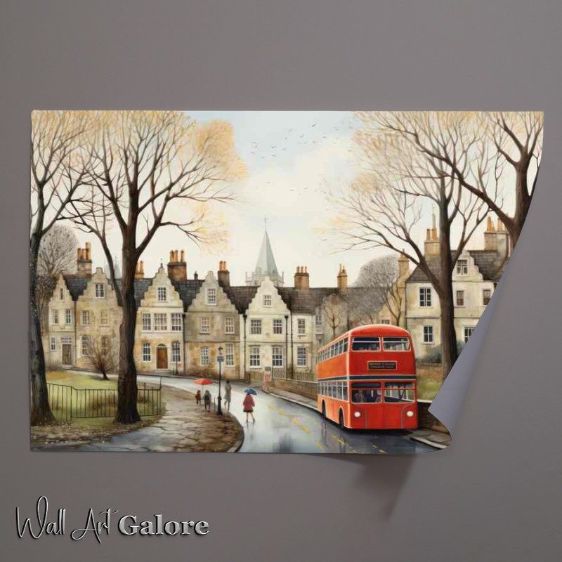 Buy Unframed Poster : (Village Charm Vibrant Whimsy Collection)