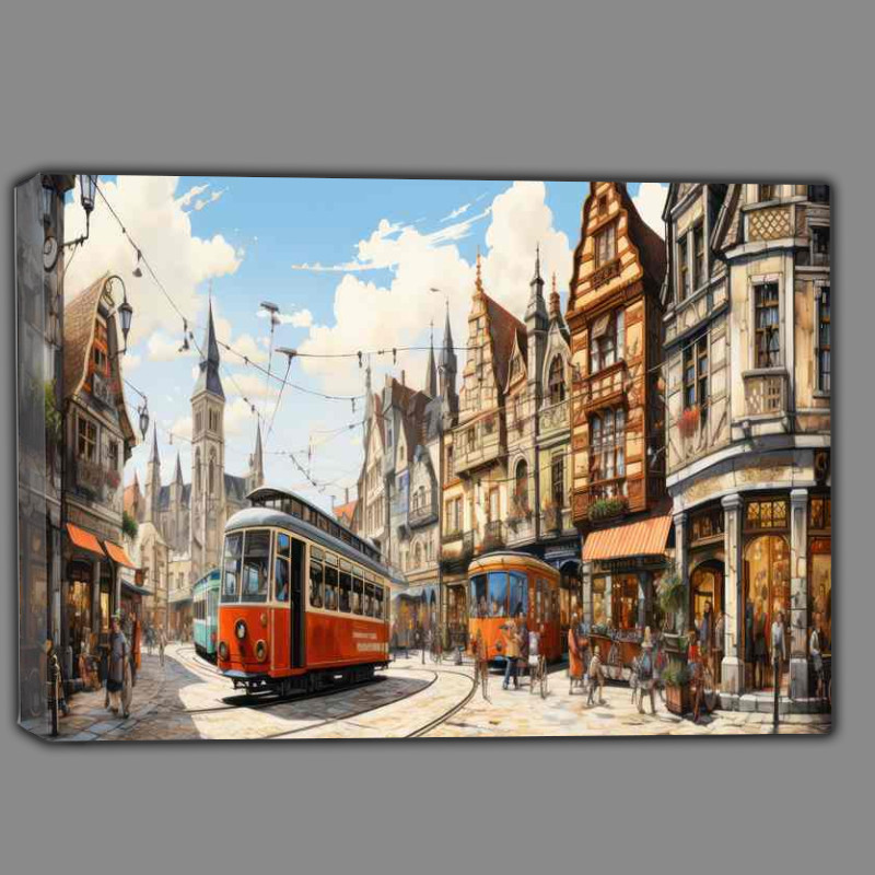 Buy Canvas : (Village Charm Whimsy in Every Corner)