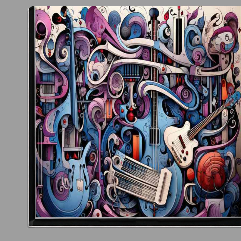 Buy Di-Bond : (Doodling background shows various music instruments swirls)