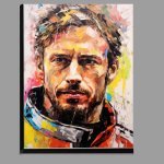 Buy Di-Bond : (Jenson Button Formula one racing driver portrait)
