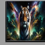 Buy Di-Bond : (Tiger its stripes a vibrant tapestry of stars and nebulae)