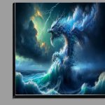 Buy Di-Bond : (Dragon made of flowing water soaring above an ocean)