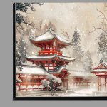 Buy Di-Bond : (The Heian period snow covered Kyoto temple)