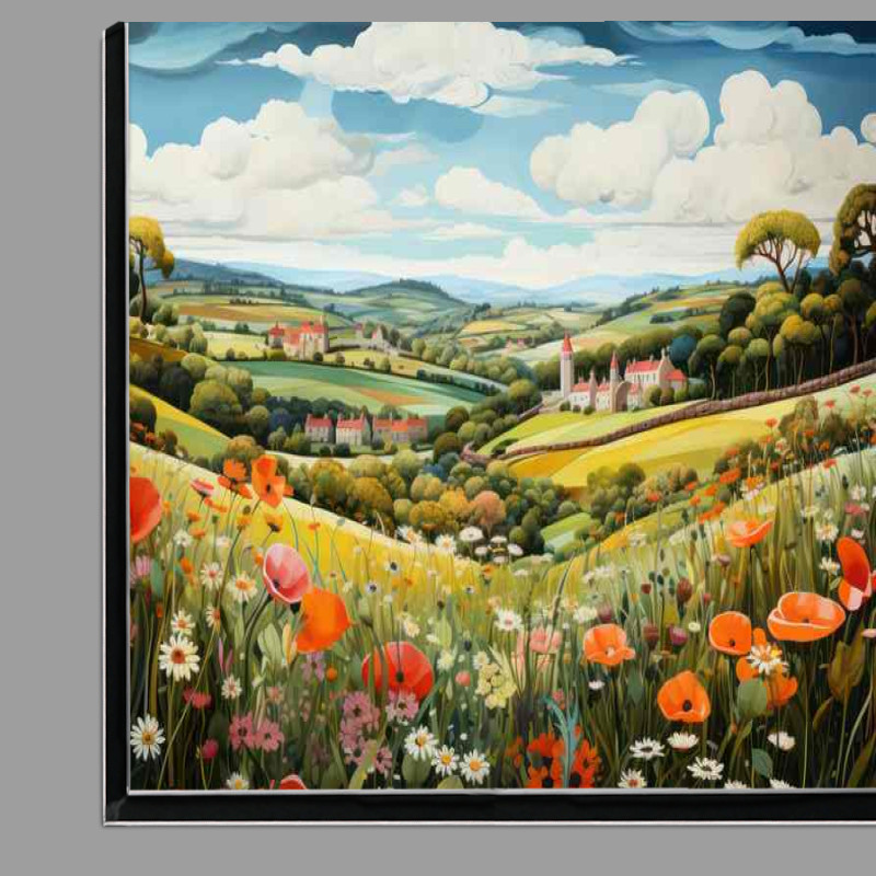 Buy Di-Bond : (Enchanted Whimsy Countrysides Dreamy Pastoral Landscape)