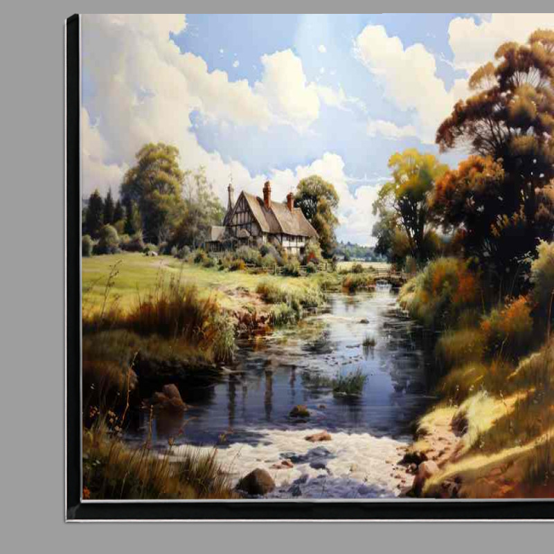 Buy Di-Bond : (Picturesque Serenity Old English Rural Beauty)