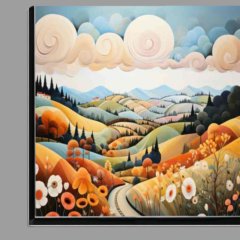 Buy Di-Bond : (Rolling Whimsy Enchanted Hills Landscape Dream)