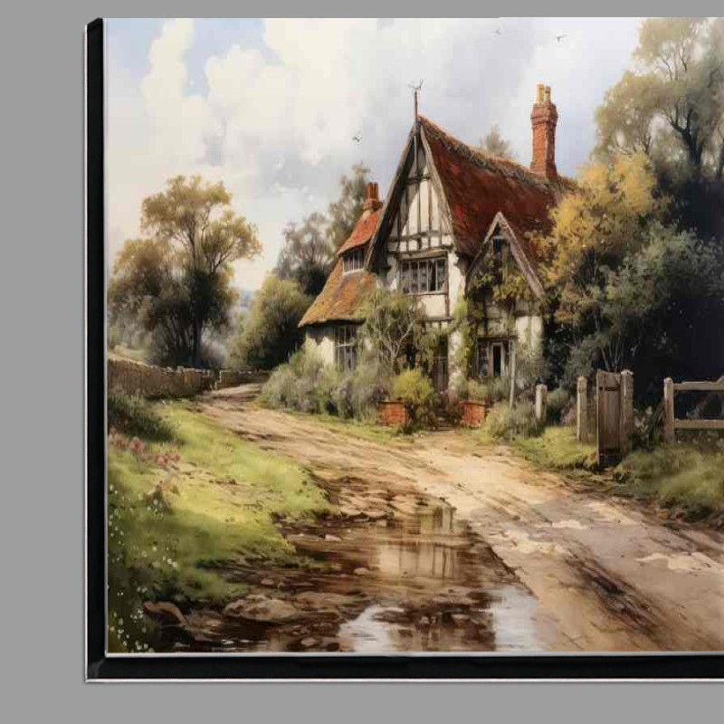 Buy Di-Bond : (Rustic Charm Old English Countryside Homestead)