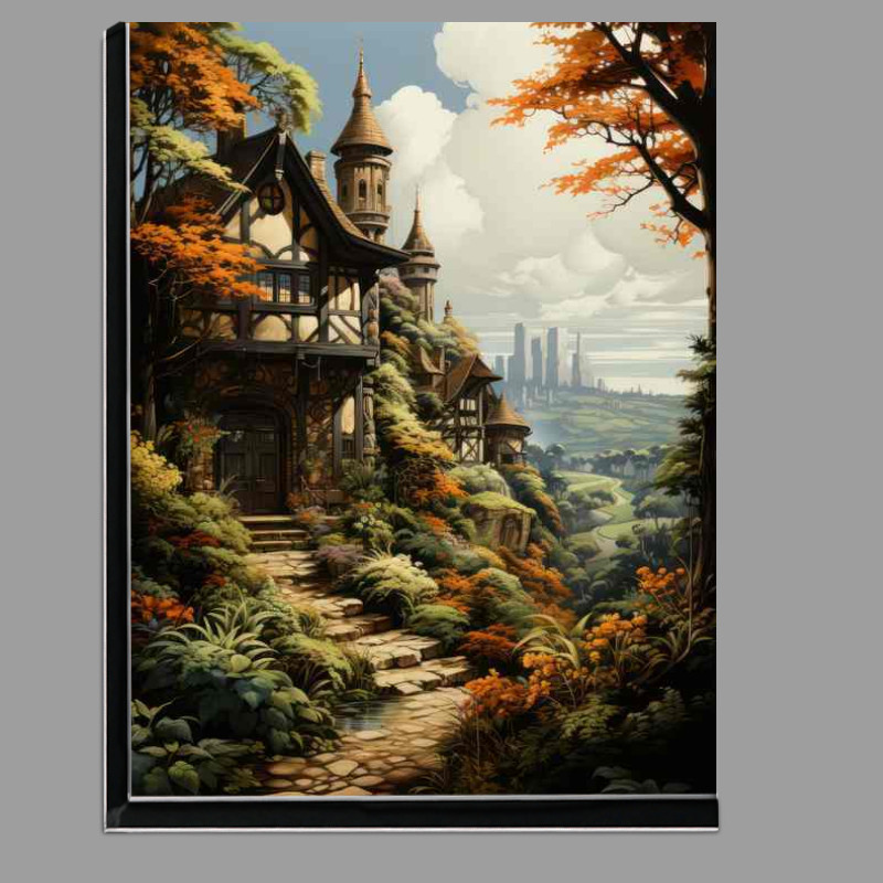 Buy Di-Bond : (Harmonious Rural Tapestry in the Village)