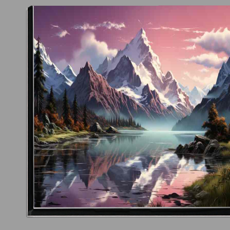 Buy Di-Bond : (Mountian Peaks in pastels)