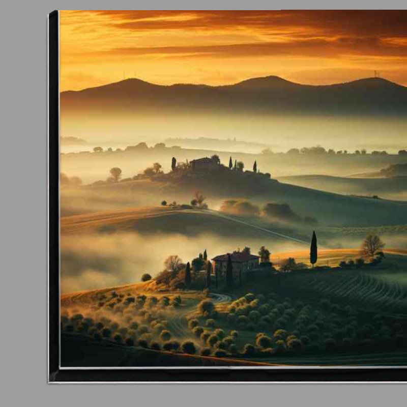 Buy Di-Bond : (Tuscany Bathed in Morning Sunlight)