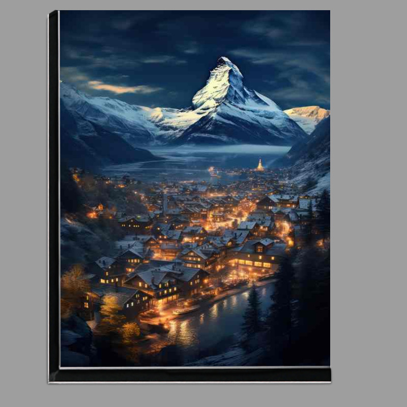 Buy Di-Bond : (Artistic View of Zurich and Matterhorn)