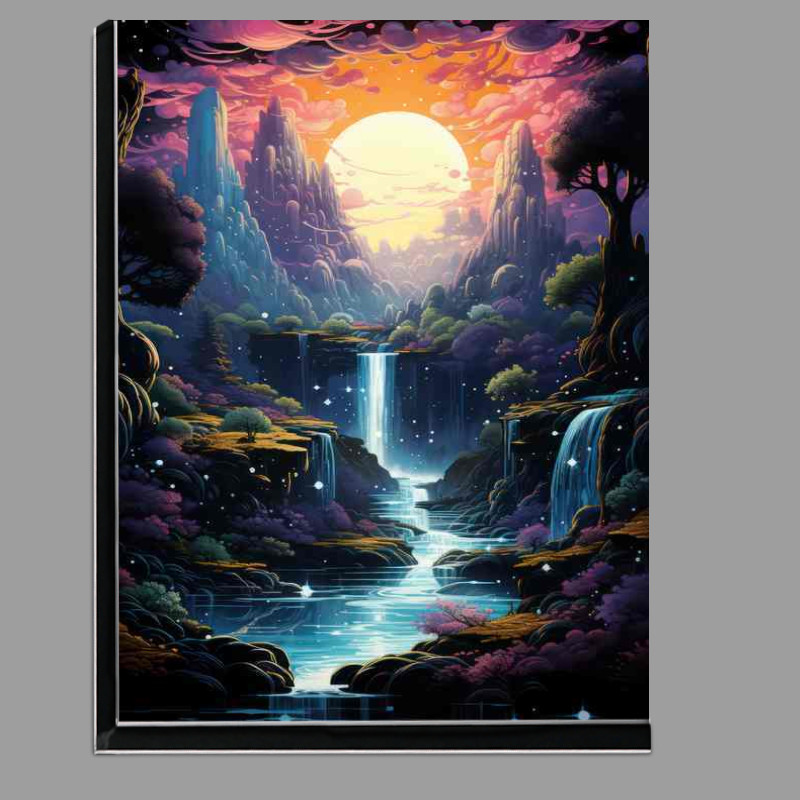 Buy Di-Bond : (Blissful Waterfall at Night)