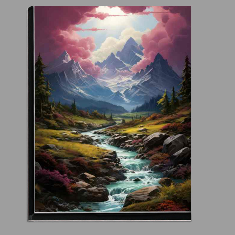 Buy Di-Bond : (Serene Mountain Scene with Babbling Creek)