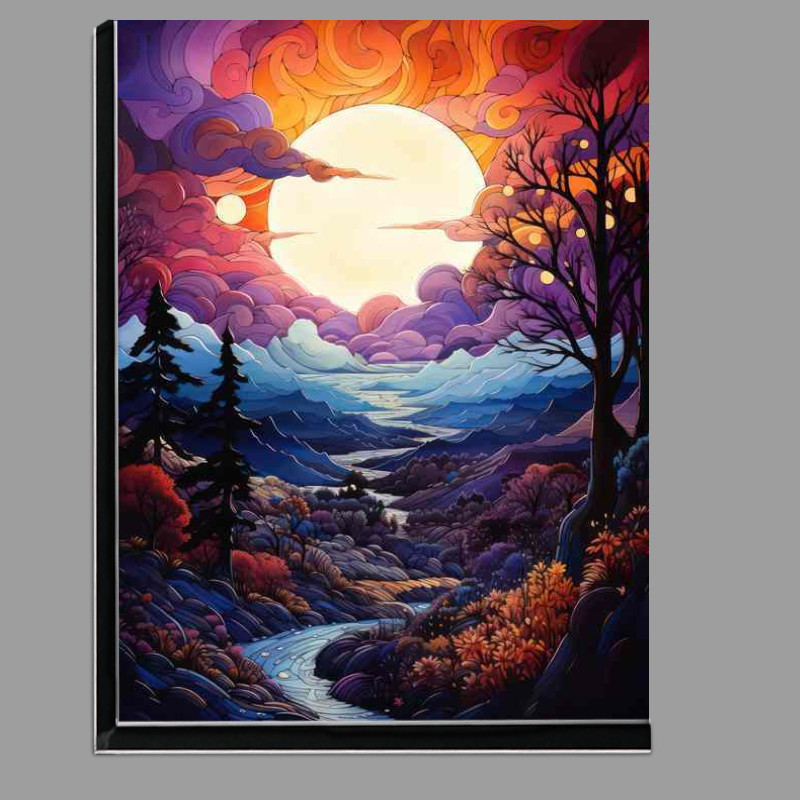 Buy Di-Bond : (Golden Horizon Graces the Sunset Country Path)