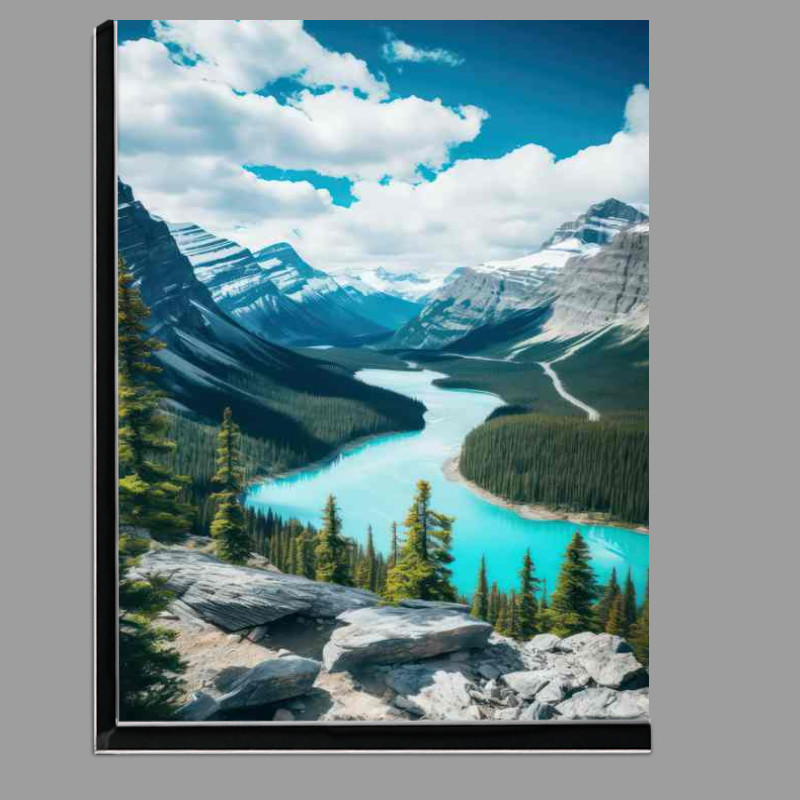 Buy Di-Bond : (Mountains In Turquoise Blue)