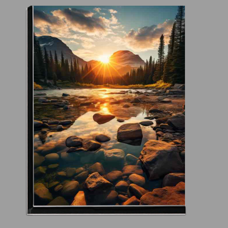 Buy Di-Bond : (Peeking Sun From Behind The Mountains)