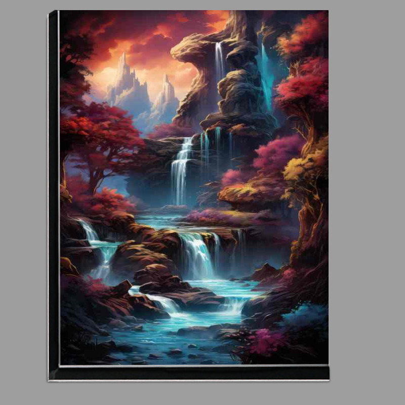Buy Di-Bond : (Vibrant Colours Play With Waterfalls)
