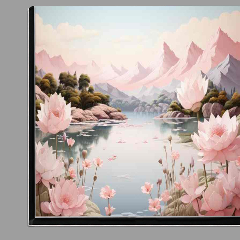 Buy Di-Bond : (Flowers And Mountains Pink Eternity)