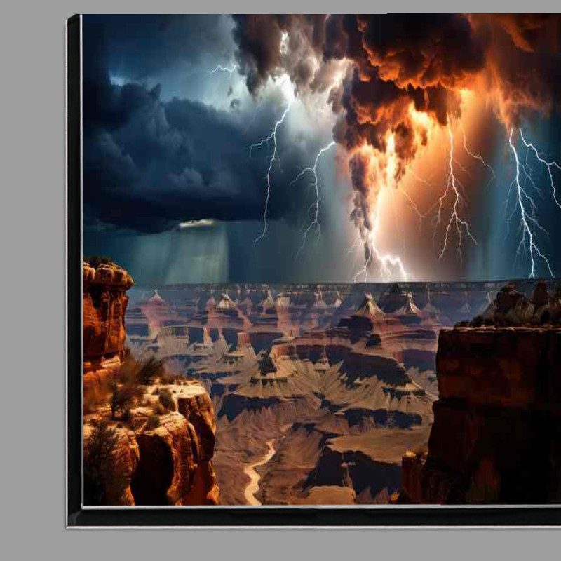 Buy Di-Bond : (Lightening Bolts Over Grand Canyon)