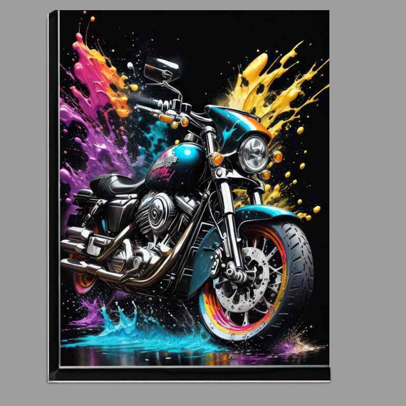 Buy Di-Bond : (Bold Biker Beauty Colorful Splash Scene)