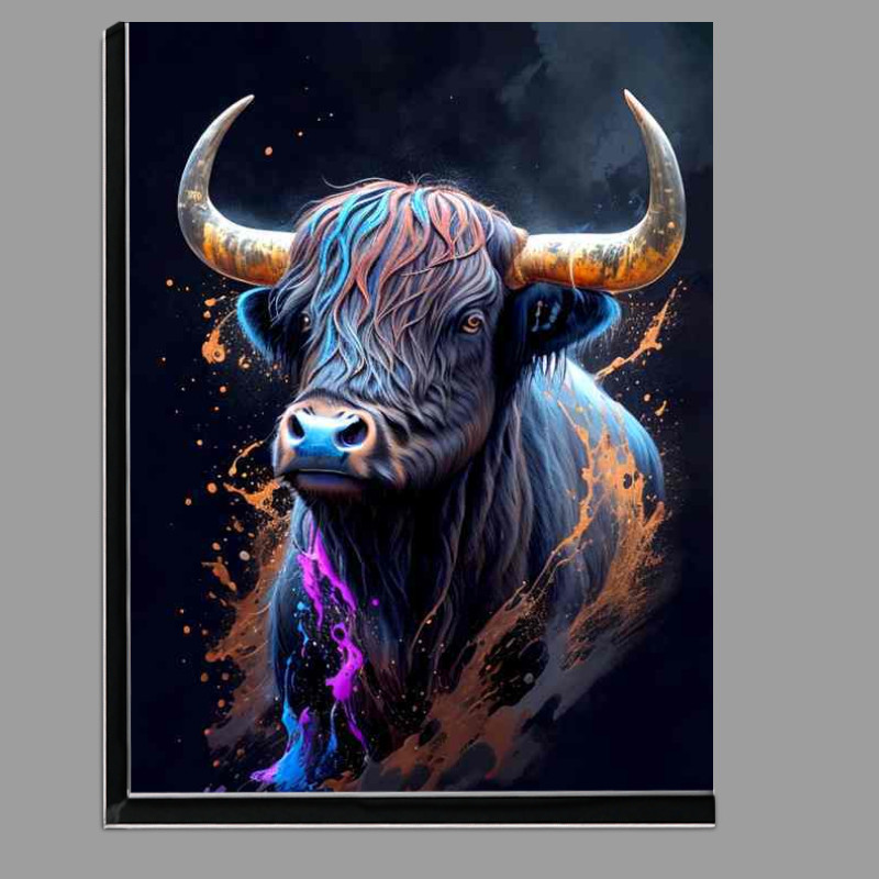 Buy Di-Bond : (Bold Bull Brilliance Stunning Splash Art Display)
