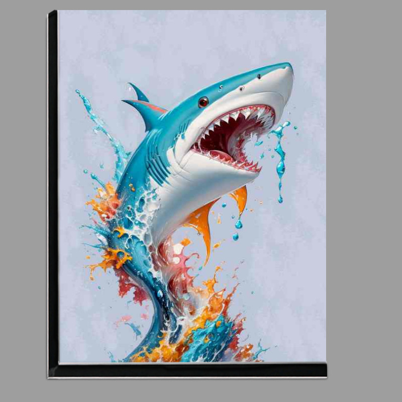 Buy Di-Bond : (Chromatic Predator Shark jumping out of the sea)