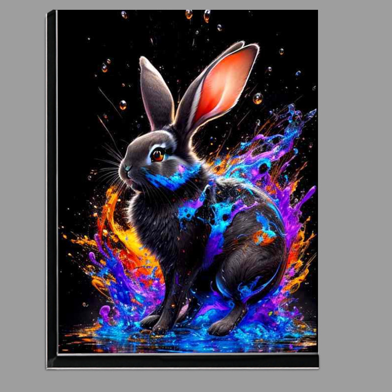 Buy Di-Bond : (Radiant Rabbit Rhapsody Bold Splash Art Scene)